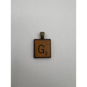 “G” Scrabble Game Tile Pendant